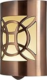 GE 11332, Plug-in, Dusk to Dawn Sensor, Home Decor, UL-Listed CoverLite LED Night Light, 1 Pack, Oil Rubbed Bronze | Geometric