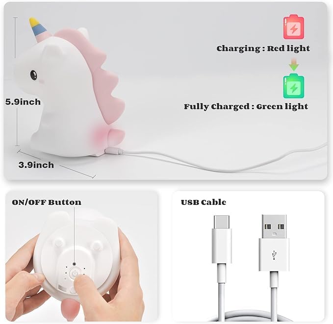 ZKLiLi LED Night Light Kids (Unicorn) 1
