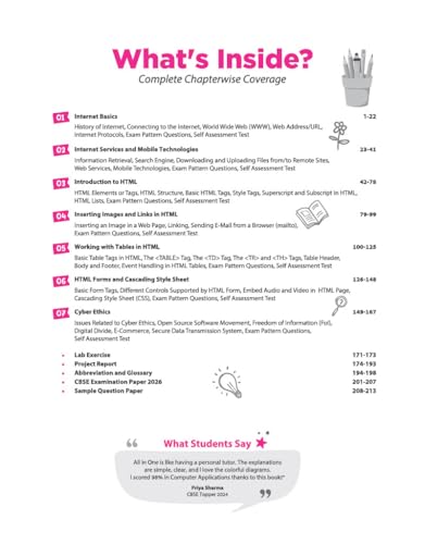 Image of Arihant All in One Computer Application Class 10 for CBSE Exam 2026-27 | NCERT Based Complete Theory, Practice Exercises, CBQs, A-R, Sample Papers & Mind Maps | Revised Edition as per Syllabus