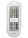 TUL Metallic Retractable Gel Pens, Medium Point, 0.8 mm, Assorted Metallic Barrel Colors, Assorted Ink Colors, Pack Of 4 Pens