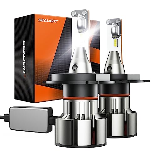 SEALIGHT H4/9003/HB2 Bulbs, 36000LM Super Bright...