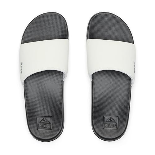REEF Mens One Slide Sandal, Lightweight & Water Friendly, White/Black, 8 by REEF - Used condition - Image 6