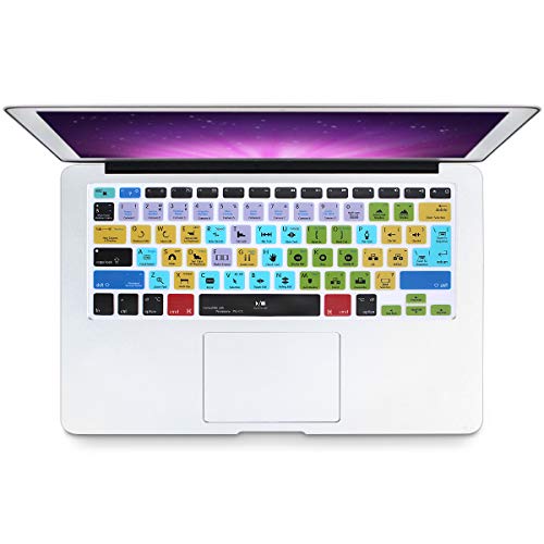 Hrh Premiere Pro Cc Shortcuts Hotkey Silicone Keyboard Cover Skin For Macbook Air 13,Pro13/15/17 (With Or W/Out Retina Display, 2015 Or Older Version)&For Imac Older,Usa And European #TOP1