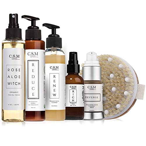 Csm Organic Alcohol-Free Witch Hazel Face Toner With Rose Water, Aloe Vera - Minimizes Pores, Soothes Skin For A Fresh, Clear Complexion - Easy Mist Spray - Raw Facial Toner - Made In The Usa #TOP7