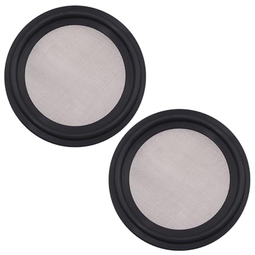 Image of DERNORD 1.5 inch FKM Sanitary Gasket w /Stainless Screen - Tri Clamp Clover (Pack of 2) (100 Mesh)