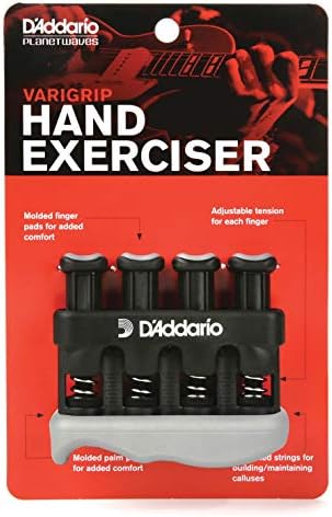 D'Addario PW-VG-01 Varigrip Adjustable Hand Exerciser, Black