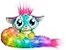 Lil’ Gleemerz Rainbeam Furry Friend, Rainbow Color (Exclusive), Interactive Talking Toy with Light Up Tail