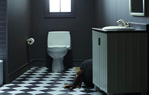 Kohler 3810-7 Santa Rosa Comfort Height Elongated 1.28 Gpf Toilet With Aquapiston Flush Technology And Left-Hand Trip Lever, Black Black #TOP2