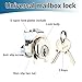 HOME MASTER HARDWARE Universal Mailbox Locks with 2 Keys for Almost All Locking Mail Boxes Comes with 5 Different Lock Plates,Nickel Finish