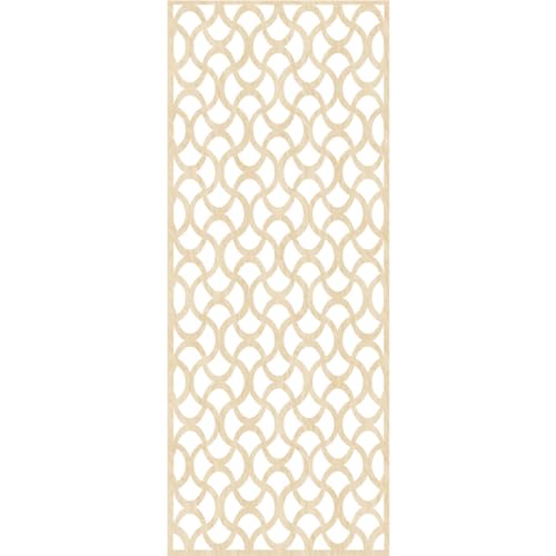 Image of Resort Decorative Pierced Fretwork Wood Wall Panels, 25 3 /8 inchW x 64 3 /8 inchH x 1 /4 inchT, Birch