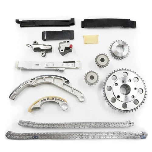 DUHWQSJ Compatible con Kits de reparación de la Cadena de sincronización del Motor YD25DDTI para la recolección de Navara D40 2.5 2005 2010 OEM 13028EB70A Accesorios de Autos de Fit Universal(Black)