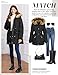 UMIPUBO Womens Winter Coat Puffer Jackets Fleece Lined Parka Warm Thicken Coat Trendy Overcoat With Pockets and Fur Hood(Black,M)