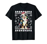 Christmas Australian Shepherd Dog Retro Design