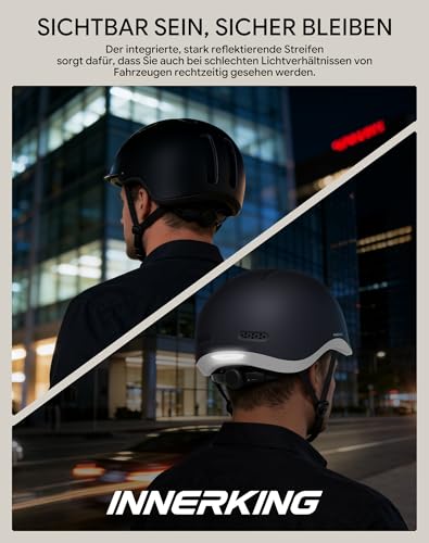 InnerKing Fahrradhelm Damen Herren Leichter City- & Rennradhelm – Ansicht 5