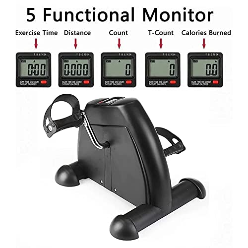 Exerciseur à pédale électrique avec écran LCD et résistance réglable - 5