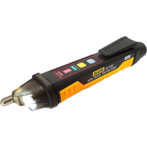 DI-LOG DL108 DL108 Industrial 1000V Non Contact Voltage Detector 24-1000V CAT IV IP67 Rated Voltage Indicator with Vibration & LED Torch