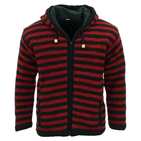 LOUDelephant Chaqueta con capucha de lana tejida a mano Cover