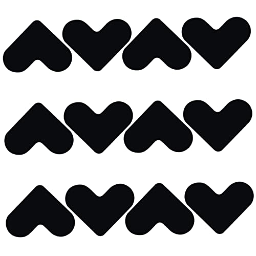 DOITOOL 48 Pçs Adesivo De Tapete De Coração Adesivos De Móveis Fita Antiderrapante Almofada De Tapet