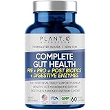 4-in-1 Prebiotic Probiotic & Postbiotic for Women & Men, Complete Gut & Digestive Support Supplement, Pre Post Probiotics & Digestive Enzymes 60 Capsules