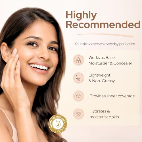 Image of Dr Health Carre BB Cream SPF 30, Natural Shade, Paraben-Free, Lightweight Foundation with Instant Spot Coverage, Evens Skin Tone, Natural Glow Finish, 50g (Pack of 2)