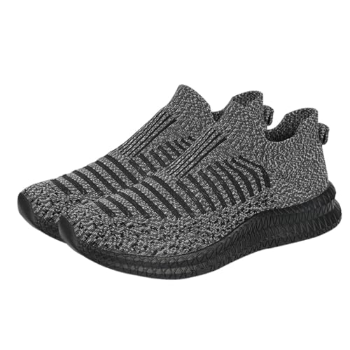 iplusmile Zapatos Deportivos Transpirables para Correr sin Cordones Malla Ligera y Cómoda Zapatillas Clásicas para Hombre Calzado Casual para Deporte al Aire
