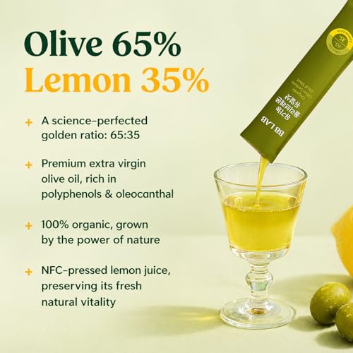 BB LAB Organic Olive & Lemon Dual Shot, 65:35 Ratio, Spanish Picual EVOO & NFC Lemon, 20g*10 Sticks - image 4