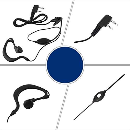 Image of 2 Pin Mic Headset Earpiece Ear Hook Earphone for Baofeng Radio UV 5R 888s
