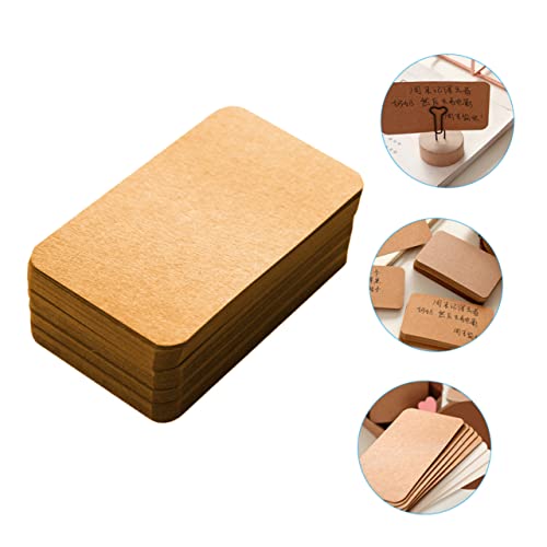 WOFASHPURET 300 Unidades Papelão Kraft Flashcards De Aprendizagem Cartões De Negócios Cartões De Exi