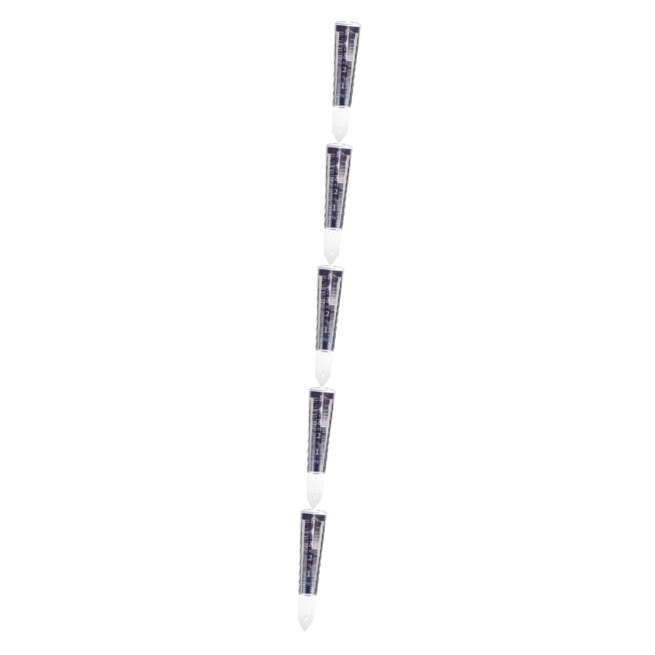 Mipcase Lot De 5 Pluviomètres D'extérieur Tubes De Mesure en Plastique