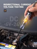 Test Light Automotive, Circuit Tester 6V-12V-24V DC Car Electrical Test Pen with Alligator Clip and Long Steel Probe, Continuity Voltage Fuse Tester for Sedan, SUV, RV and Truck — image 4