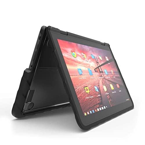 Gumdrop DropTech Laptop Case Fits Lenovo 500e Chromebook (1st Gen) Designed for K-12 Students, Teachers and Classrooms – Drop Tested, Rugged, Shockproof Bumpers for Reliable Device Protection – Black