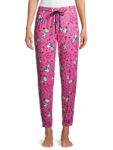 Women's Peanuts Snoopy Dancing is My Cardio Jogger Capri Pajama Lounge Pants