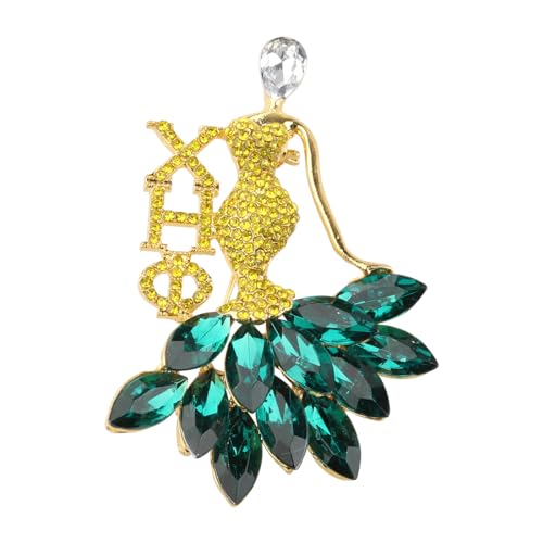 Image of CENWA Nursing Sorority Gift Nurses Green and Yellow Large Yellow Flower Brooch
