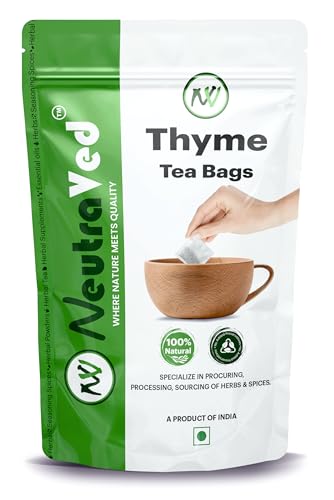NeutraVed Premium Thyme Leaves - 40 Tea Bags | Thyme Tea Bags in ...