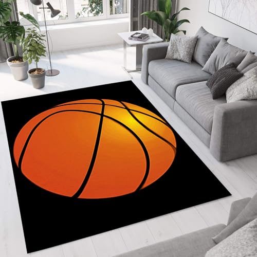 Tapis de basket antidérapant lavable grand format motif dessin animé