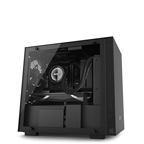 NZXT H200 - Mini-ITX PC Gaming Case - Tempered Glass Panel - Enhanced Cable Management System - Water Cooling Ready - Black - 2018 Model