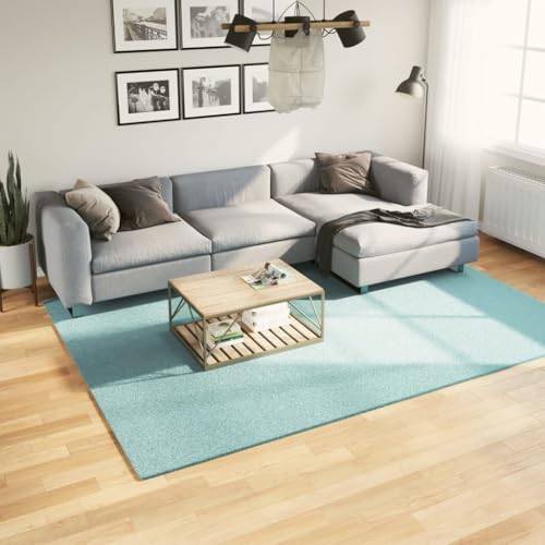 Tapis à poils courts vert de grand salon 200x280 en polyester - 2