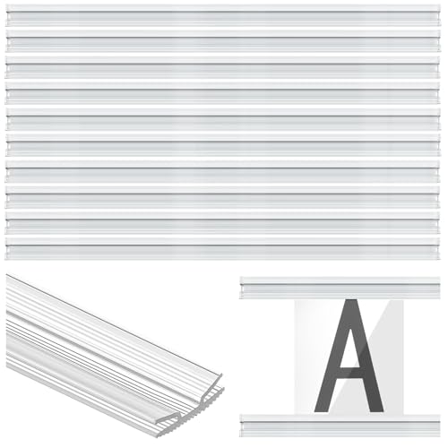 Pangda 10 Pcs 60 Inch Letter Tracks for Plastic Sign Plastic Marquee Letter Board Track for 5,7 and 9 Inch Panels(Clear,1 x 60 Inches) by Pangda - Used condition - US$56.42