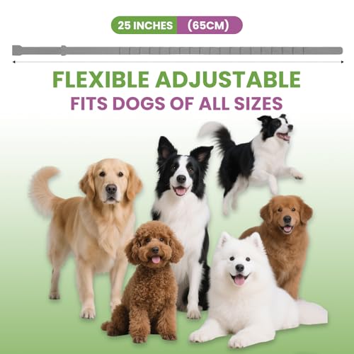 Image of 6 Pack Calming Collar for Dogs, Dog Calming for Dogs Pheromones Collar Stress and Anxiety Relief for 60 Days Gray