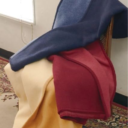 [ネイビー]CO-ON TONE FLOW ウール毛布 ハーフ 140×100cm 1枚 COBL-22