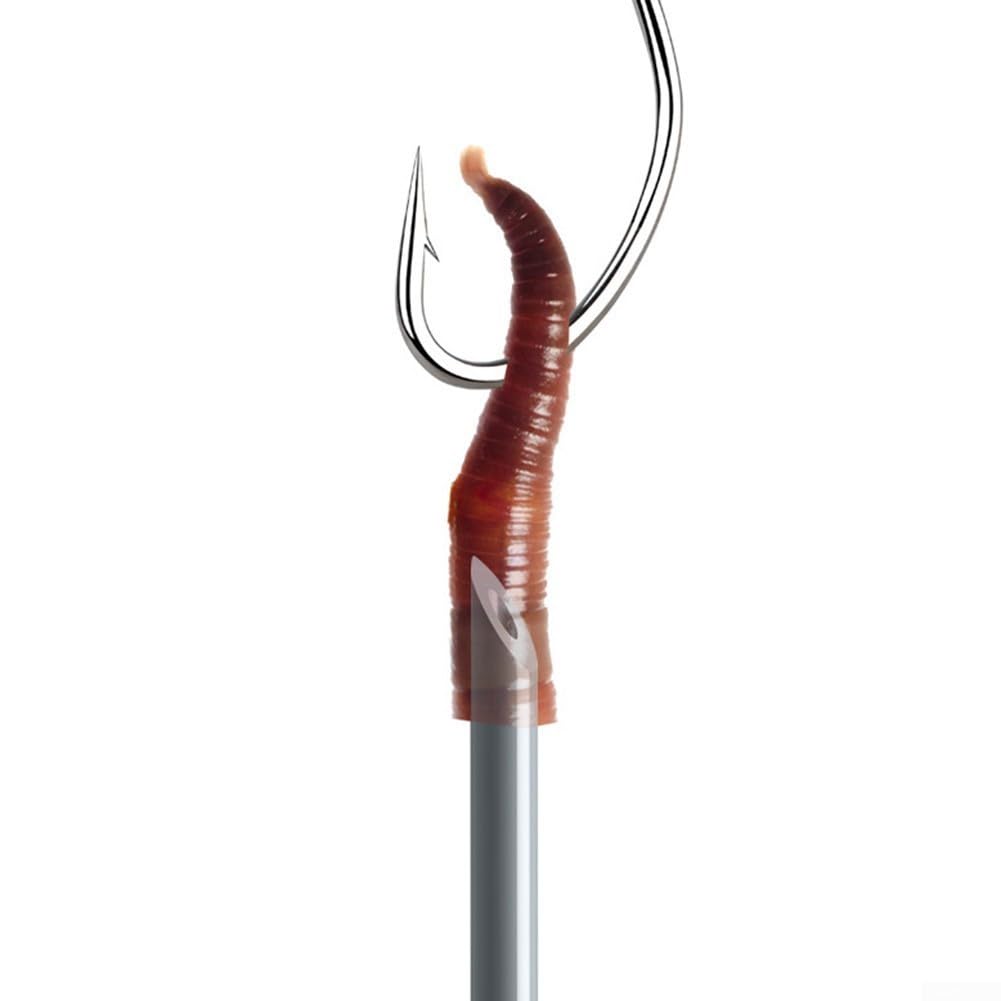 Agujas de cebo, paquete de 5 agujas huecas para cebo de pesca, penetración rápida para lombrices de tierra, boilies, pesca de carpas