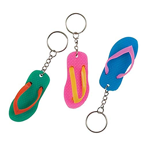 Partygeschenke - Flip-Flop-Schlüsselanhänger - 6er-Pack
