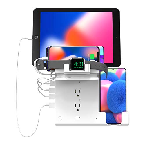 Photo 1 of RapidX MyCharging Station- 58W Total 7 Device Charger - White (RX-MCSWH)