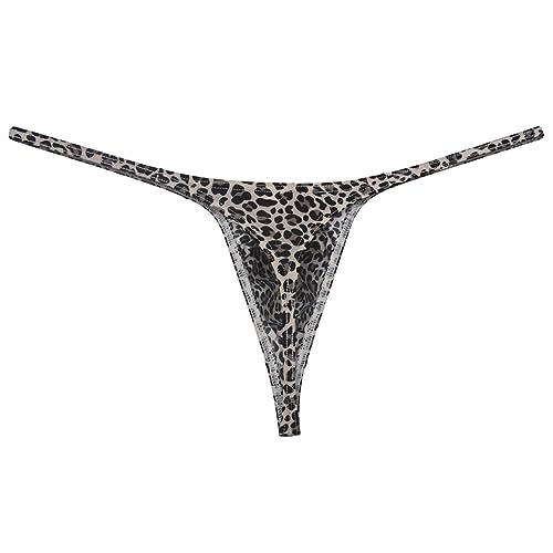 Men's Leopard G-string Thong Underwear Male Contour Pouch T-back Micro Swim Bikini Tangas Minimum Coverage Underpants4