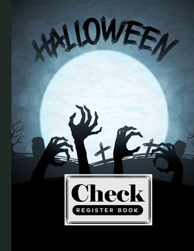 Check Register Book: Premium Halloween Cover Check Register Book, Payment Record Accounting Ledger Book, 120 Pages, Size 8.5" x 11" by Adalbert Schiller