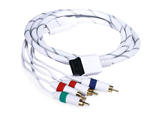 Monoprice 6-Feet Audio Video ED Component Cable for Wii and Wii U - White (105689)