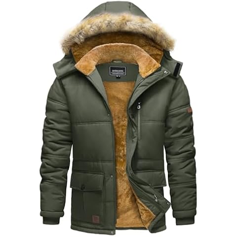 TACVASEN Men's Windproof Fleece Jacket Cover