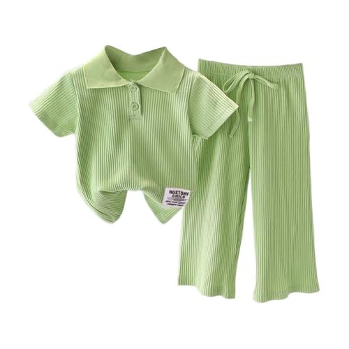 Kids Boy Girl Pants T Shirt 2 Piece Sets Summer Clothes Cute Short Sleeve T Shirt Outfits Breathable