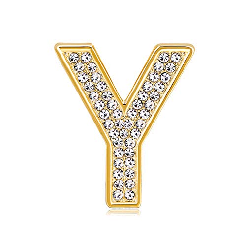Buy Bestdays Initial Brooch Pin Letter Broach Alphabet Rhinestone