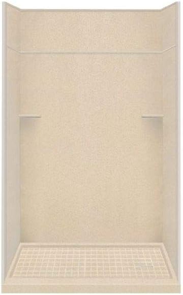 Transolid RKWFX6007R-67 Remodel Right-Hand Alcove Shower Kit with Extension, 30" x 60" x 99", Matrix Khaki